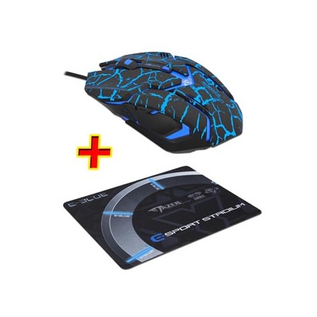 E-blue Auroza Gaming Mysz przewodowa USB, czarna, 4000DPI, e-box