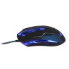 E-blue Auroza Mysz przewodowa, czarna, 3500DPI