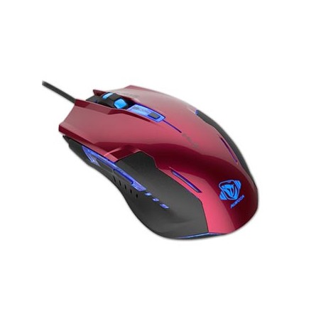 E-blue Auroza G Mysz przewodowa, czerwona, 3000DPI