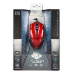 E-blue Auroza G Mysz przewodowa, czerwona, 3000DPI