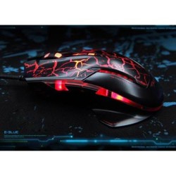 E-blue Mazer Pro Mysz przewodowa, czarno-czerwona, 2500DPI, e-box