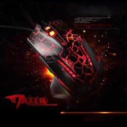 E-blue Mazer Pro Mysz przewodowa, czarno-czerwona, 2500DPI, e-box