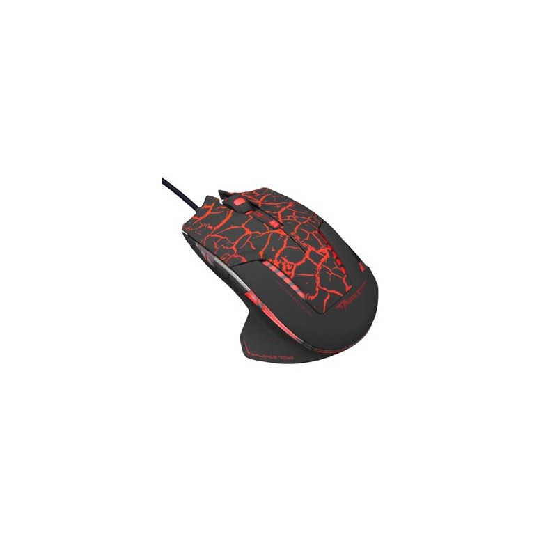 E-blue Mazer Pro Mysz przewodowa, czarno-czerwona, 2500DPI