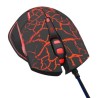E-blue Mazer Pro Mysz przewodowa, czarno-czerwona, 2500DPI
