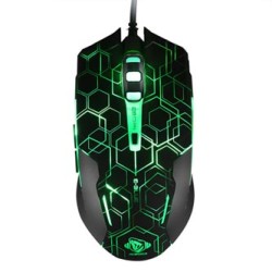 E-blue Auroza EMS636 Hexagon Mysz przewodowa, czarna, 2500DPI