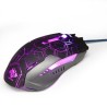 E-blue Auroza EMS636 Hexagon Mysz przewodowa, czarna, 2500DPI