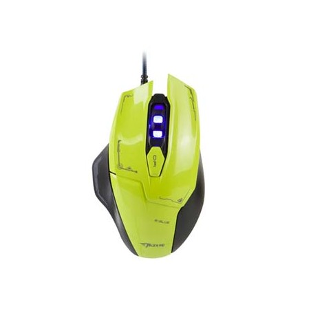 E-blue Mazer Mysz przewodowa, zielona, 2500DPI, EOL