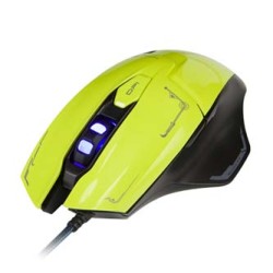 E-blue Mazer Mysz przewodowa, zielona, 2500DPI, EOL