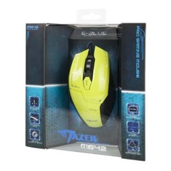 E-blue Mazer Mysz przewodowa, zielona, 2500DPI, EOL