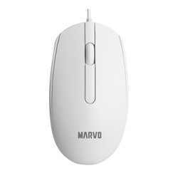 Marvo MS003 Mysz przewodowa, biała, 1000DPI
