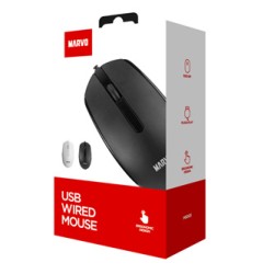 Marvo MS003 Mysz przewodowa, biała, 1000DPI