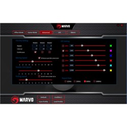 Marvo M519 Mysz przewodowa, czarna, 12000DPI
