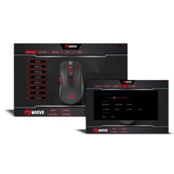Marvo M519 Mysz przewodowa, czarna, 12000DPI