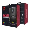 Marvo M359 Mysz przewodowa, czarna, 3200DPI