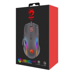 Marvo G945 Mysz przewodowa, czarna, 10000DPI