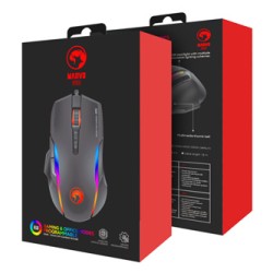 Marvo G945 Mysz przewodowa, czarna, 10000DPI