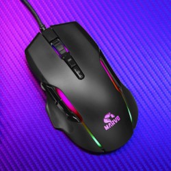 Marvo G945 Mysz przewodowa, czarna, 10000DPI