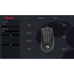 Marvo Niro 40 Black Mysz przewodowa, czarna, 12000DPI