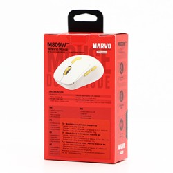 Marvo M809W Mysz bezprzewodowa, biała, 1600DPI