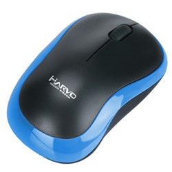 Marvo DWM100BL Mysz bezprzewodowa, czarno-niebieski, 1000DPI