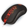 Redragon Origin Mysz przewodowa USB, czarno-czerwona, 4000DPI