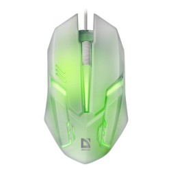 Defender Cyber MB-560L Mysz przewodowa, biała, 1200DPI