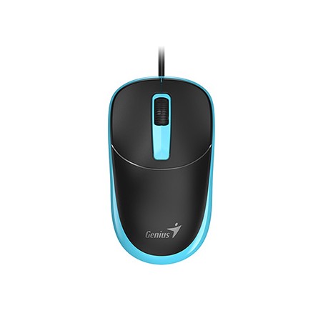 Genius DX-123 Mysz przewodowa, czarno-niebieski, 1200DPI
