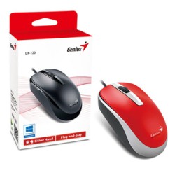 Genius DX-120 Mysz przewodowa, czerwona, 1200DPI