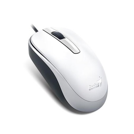 Genius DX-120 Mysz przewodowa, biała, 1200DPI