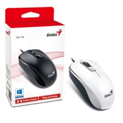 Genius DX-110 Mysz przewodowa, biała, 1000DPI