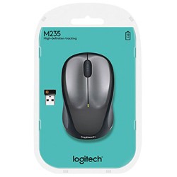 Logitech M235 Mysz bezprzewodowa, szara, 1000DPI