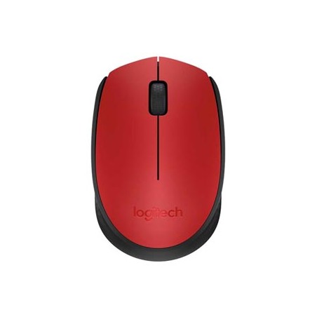 Logitech M171 Mysz bezprzewodowa, czerwona, 1000DPI