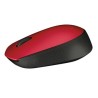 Logitech M171 Mysz bezprzewodowa, czerwona, 1000DPI