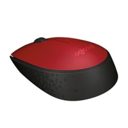 Logitech M171 Mysz bezprzewodowa, czerwona, 1000DPI