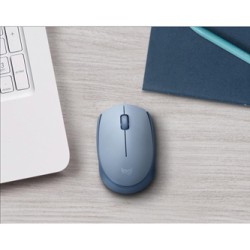 Logitech M171 Mysz bezprzewodowa, niebiesko-szara, 1000DPI