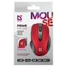 Defender PRIME MB-053 Mysz bezprzewodowa, czerwona, 1600DPI