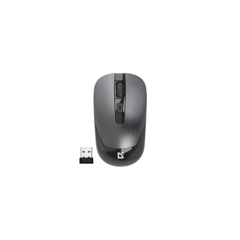 Defender WAVE MM-995 Mysz bezprzewodowa, srebrna, 1600DPI