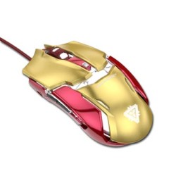 E-blue IRON MAN ARMOR EMS610 Mysz przewodowa, złota, 4000DPI