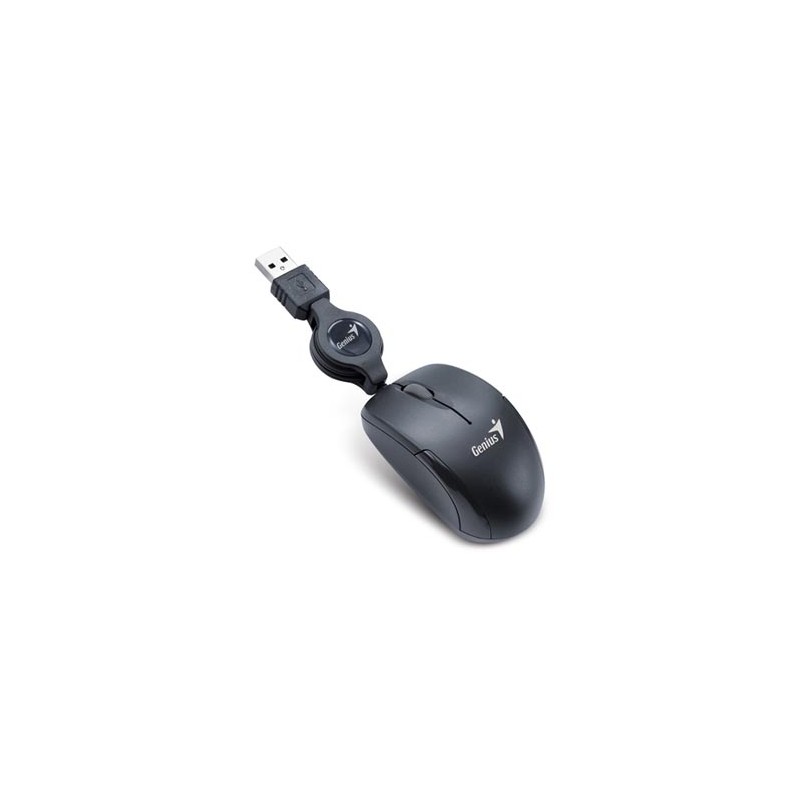 Genius Micro Traveler V2 Mysz przewodowa, czarna, 1200DPI