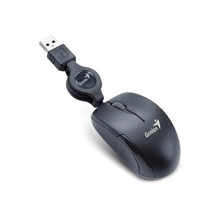 Genius Micro Traveler V2 Mysz przewodowa, czarna, 1200DPI