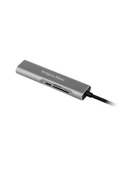 Adapter (HUB) USB typu C na HDMI/USB3.0/SD/MicroSD/C port