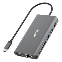 Unitek Hub USB-C 3.1 8w1 z...