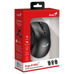 Genius Ergo 8100S Mysz bezprzewodowa, czarna, 1600DPI