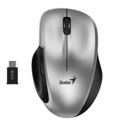 Genius Ergo 8200S Mysz bezprzewodowa, srebrna, 1200DPI