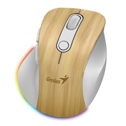 Genius Ergo 9000S Pro Mysz bezprzewodowa, biało-beżowy, 2400DPI