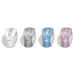 Genius Ergo 9000S Pro Mysz bezprzewodowa, różowa, 2400DPI