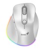 Genius Ergo 9000S Pro Mysz bezprzewodowa, biała, 2400DPI