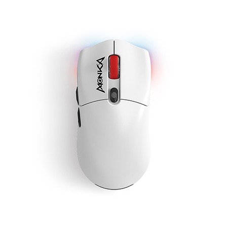 Marvo MONKA GURU Mysz biała, 26000DPI, Tri-Mode