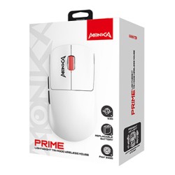 Marvo MONKA PRIME Mysz biała, 26000DPI, Tri-Mode