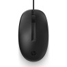 HP 125 Wired Mouse Mysz przewodowa, czarna, 1200DPI